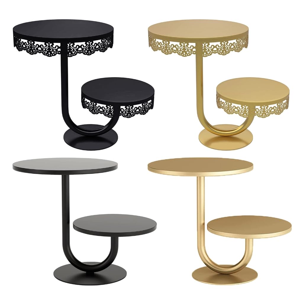 Iron Cake Display Rack Multi Tiers Pastries Holder Desert Presentation Tray for Home Gatherings and Restaurant Use