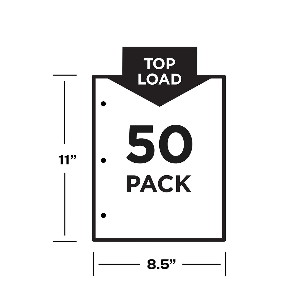 Avery Non-Glare Page-Size Sheet Protectors, Polypropylene, Pre-Punched for Use with Tab Dividers, Top Load, 50 Document Protectors (74204)