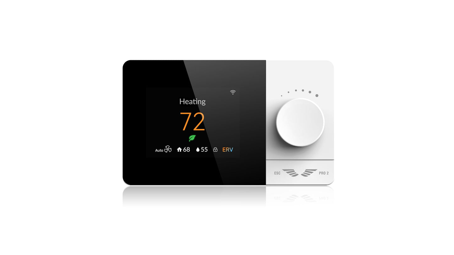 Wi-Fi Smart Thermostat Programmable - Compatible with Alexa, Google Assistant - High Rise 3 Speeds Fan Coil - ERV/HRV On/Off - Smart Life, Tuya APP - ESC PRO 2, Small