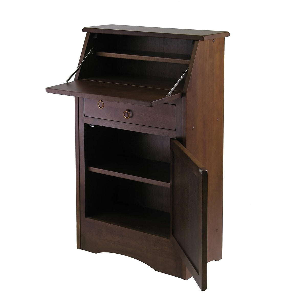 Winsome Regalia Secretary Desk, Antique Walnut