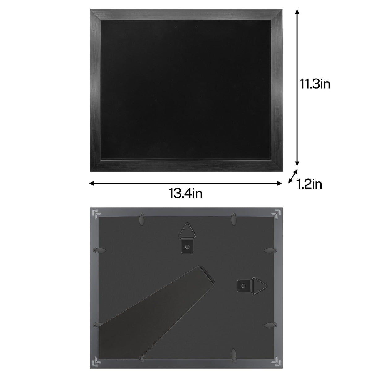 Pin Display Case, Enamel Pin Collection Display, 11" X 13" Shadow Box for Wall and Tabletop Display, Pin Holder