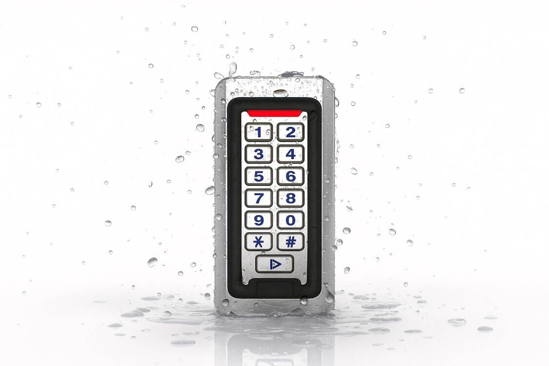 Door Access Control Keypad, Stainless Steel Outdoor IP68 Waterproof, 2000 Users, Wiegand 26-bit Input / Output, Tuya App Remote Control, RFID Card & PIN Code Entry, Doorbell Button