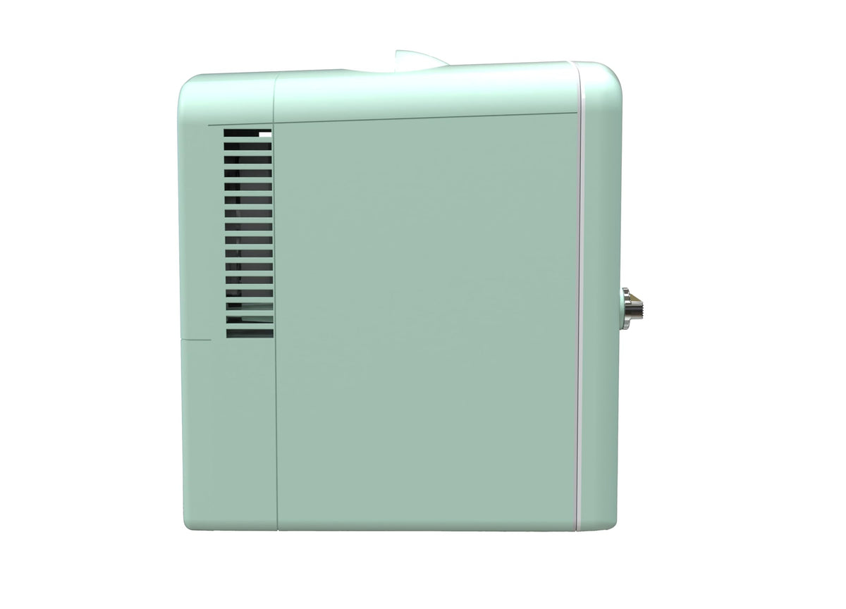 Frigidaire EFMIS171 Retro Mini Portable Personal Fridge - Ideal for Home, Office or Dorm - Includes Carrying Handle, AC/DC Wall/Car Charger (Green)