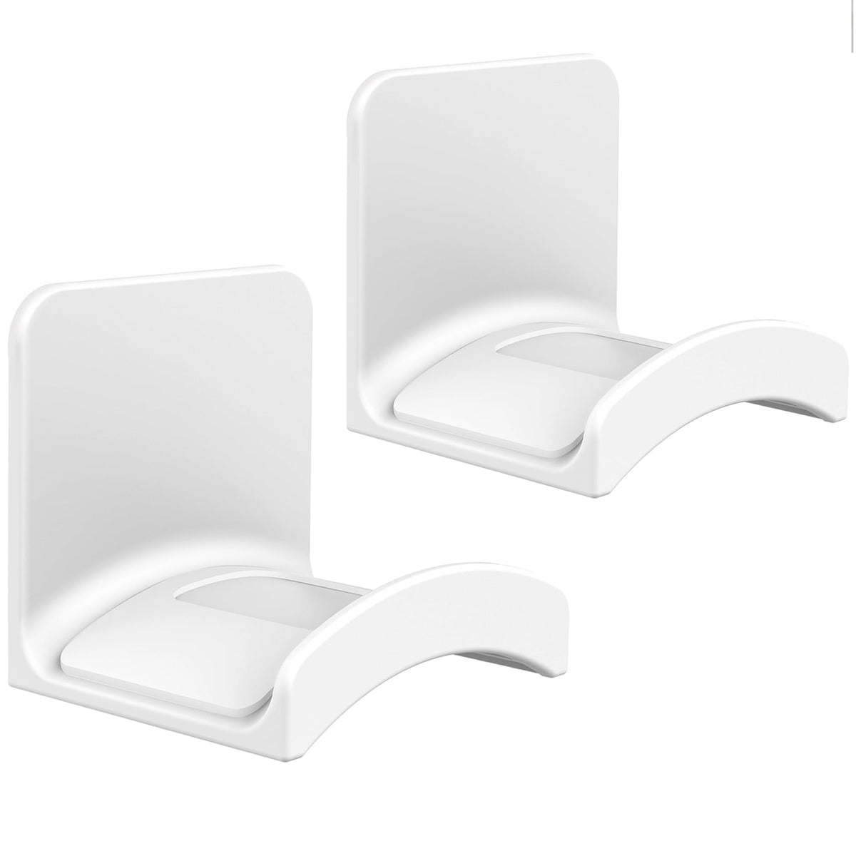 SOKUSIN Headphone Stand Headset Holder - Adhesive Gaming Earphones Hanger, Universal Desk Wall Mount Hook for All Headphone/Controller, Compatible with Beats, AirPods Max,Sony, JBL (White-2PCS)