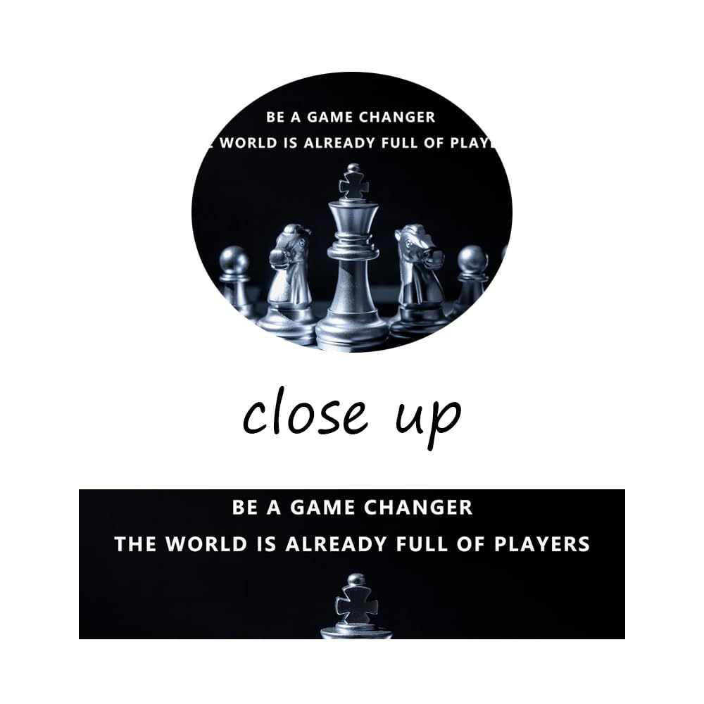 Inspirational Wall Art Be A Game Changer The World Is Already Full Of Players Motivational Chess Posters Pictures Office Wall Decor Print Canvas Painting Home Living Room Decor Framed [12''W X 18''H]