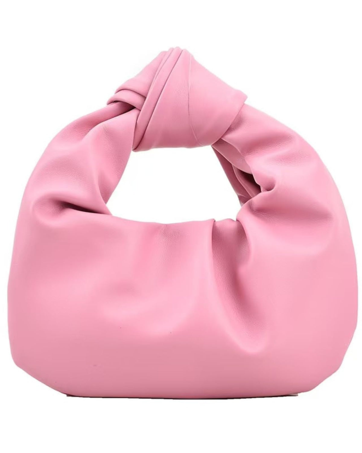 Inkfew Ruched Clutch Purses For Women Evening Bag PU Leather Trendy Small Hobo Handbag Wedding Guest Bags for Party Shopping,Pink