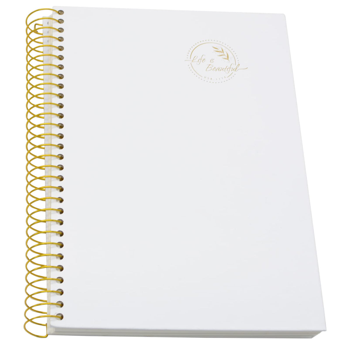 Yansanido Large Spiral Notebook, 5 Pcs B5 Thick Paper Hardcover 7mm College Ruled 5 Colors 150 Sheets -300 Pages Journals for Study, Work, Travel and Notes (5 Color)