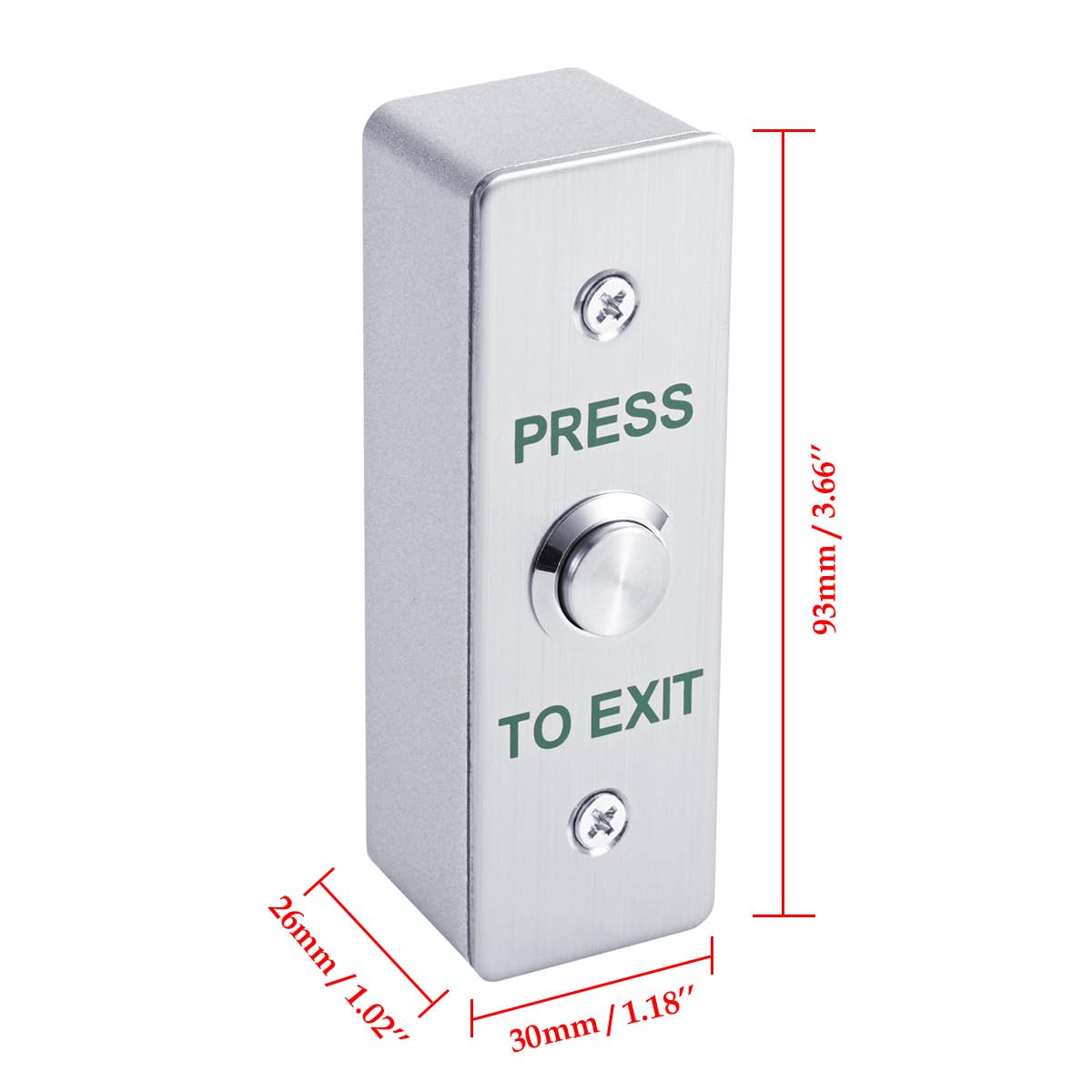 Fingerprint Door Access Control System Kit with 1200lbs Magnetic Lock, Metal Keypad Reader, ID Card & Password Entry, Access Power Supply, Exit Button - for Office, Business, Home