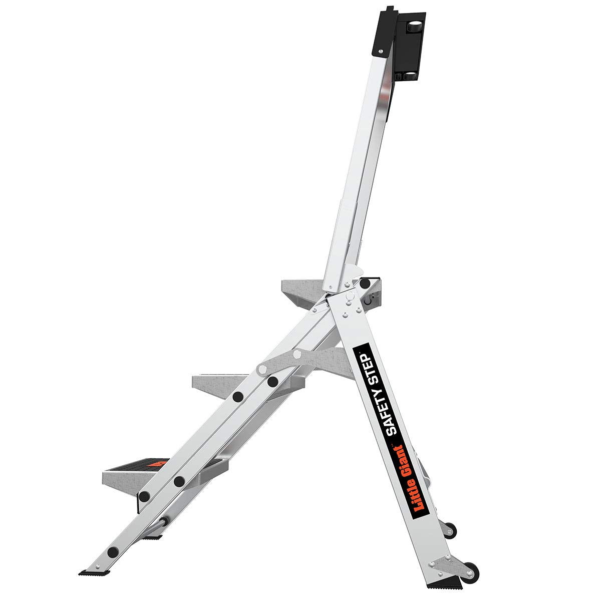 Little Giant Ladders, Safety Step, 3-Step, 3 Foot, Step Stool, Aluminum, Type 1A, 300 lbs Weight Rating, (10310BA)