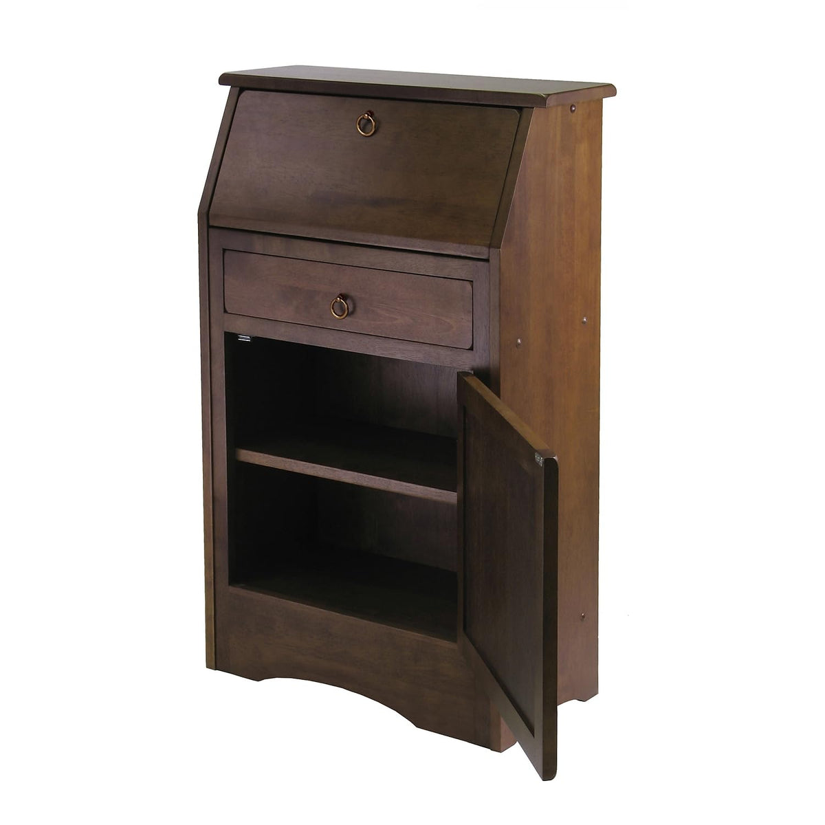 Winsome Regalia Secretary Desk, Antique Walnut