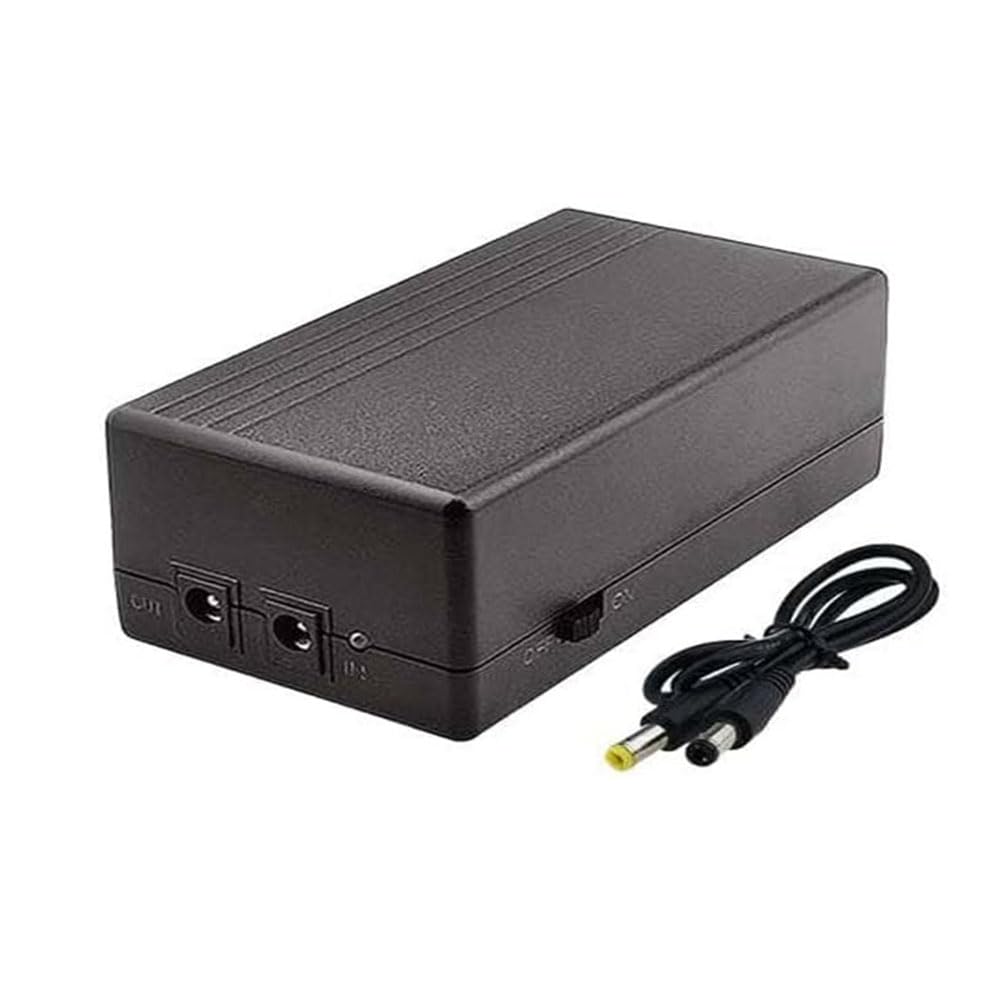 Mini UPS 9V Lithium Battery Backup DC Power Supply, 1A 4000mAh Rechargeable CE Certified Uninterrupted UPS for WiFi Router, Small POS, Alarm, ADSL Modem, Guitar & LED Light