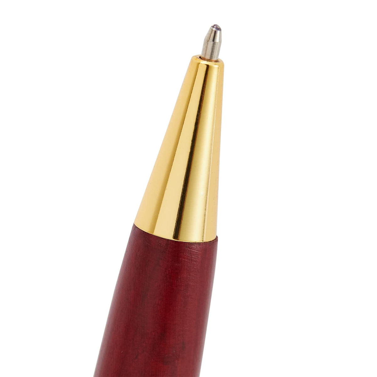 Juvale Rosewood Ballpoint Pen Set - Precision 0.7mm Smooth Writing Pens - Refillable Wood Pencil Set - Executive Business Gift - 2 Count, Brown