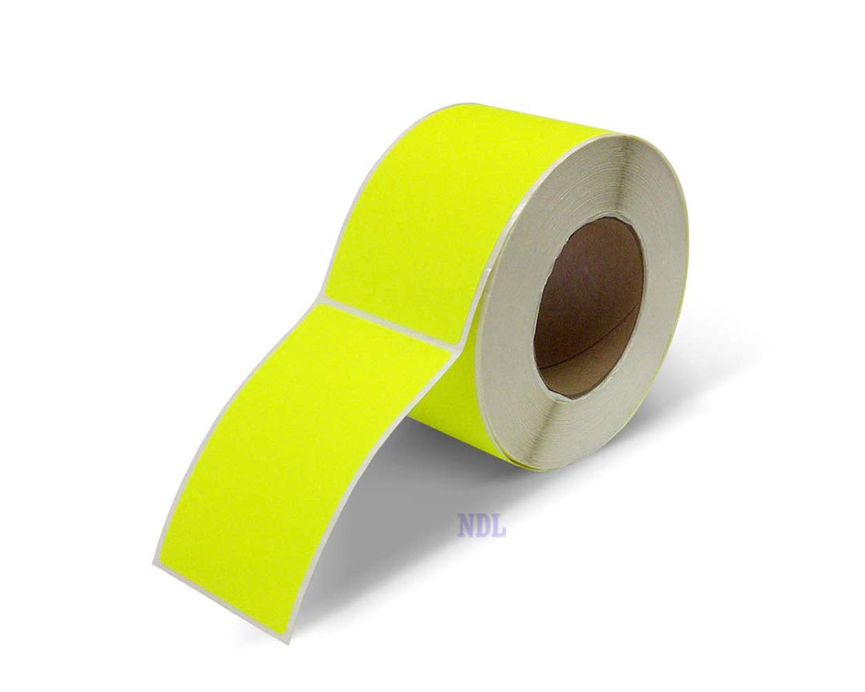 NextDayLabels - 3 X 5 Rectangle Inventory Color Coding Sticker Labels, 500 Per Roll (Fluorescent Yellow)