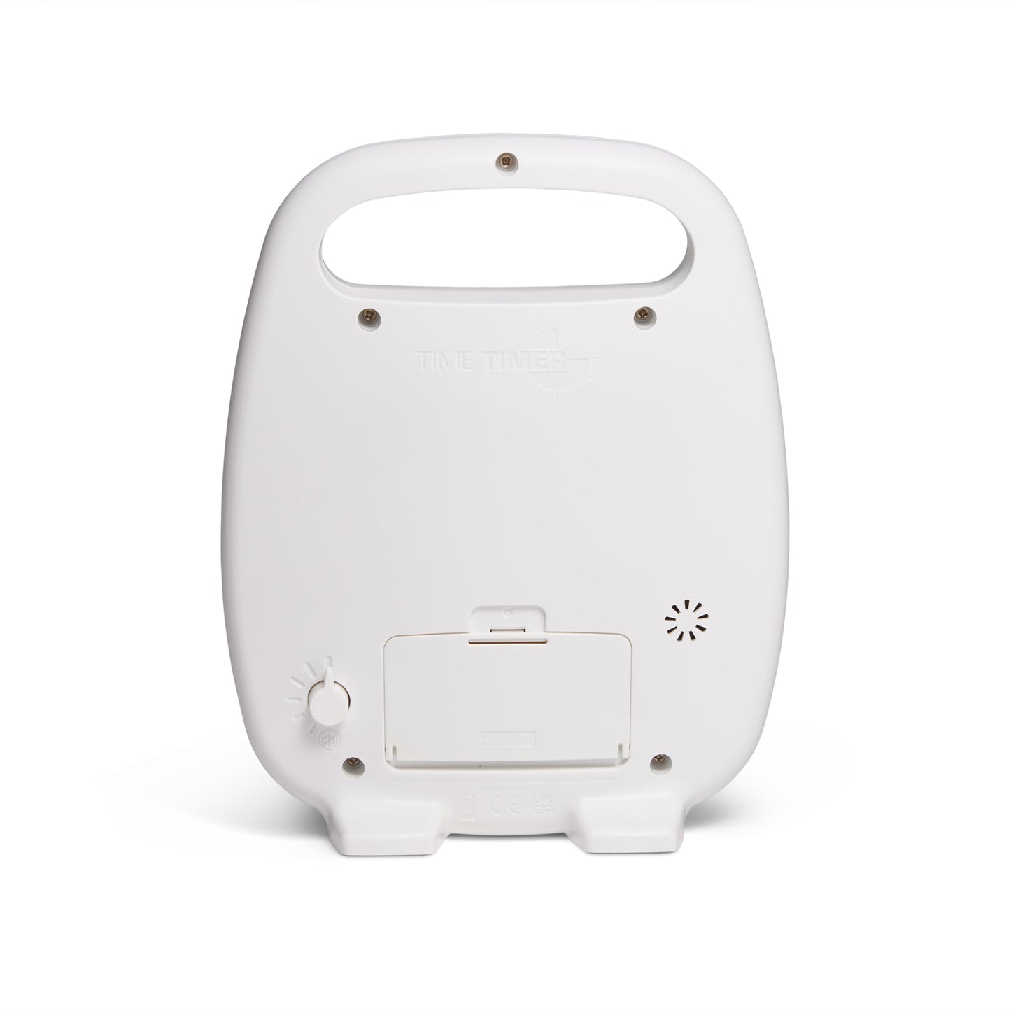 TIME TIMER PLUS 120 Minute Desk Visual Timer Countdown Timer with Portable Handle for Classroom, Office, Homeschooling, Study Tool, with Silent Operation (White)