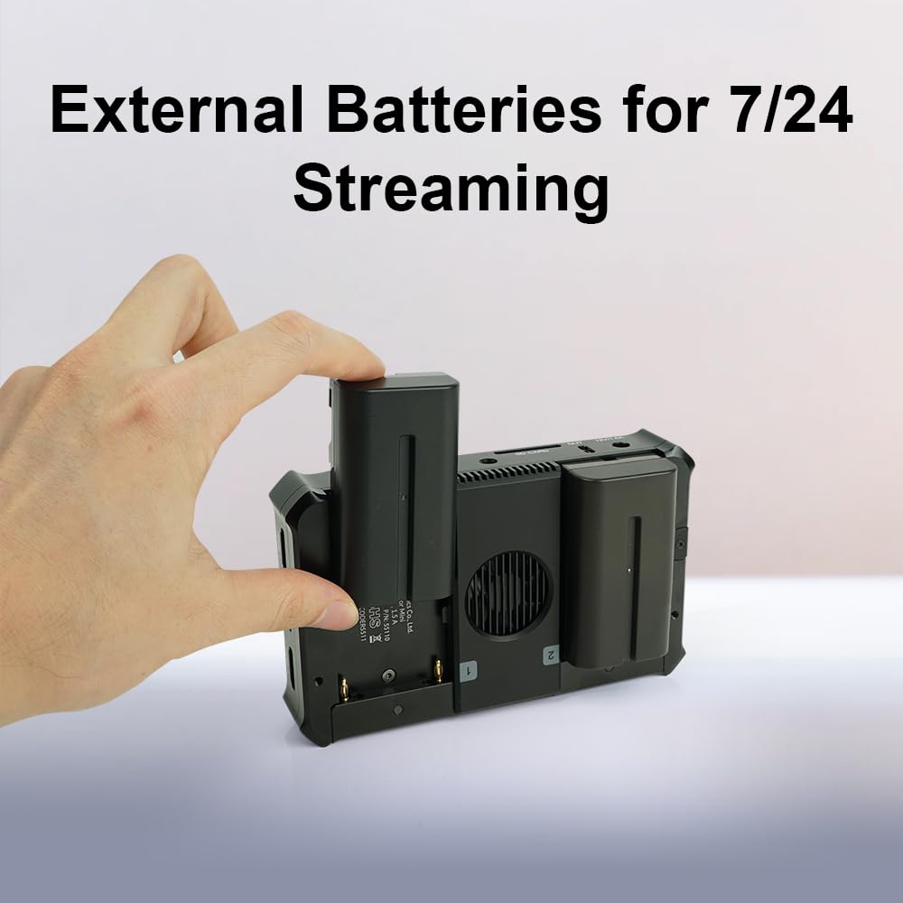 Magewell Director Mini 55110 – Compact Multi-Input Live Production Switcher, Encoder, Streamer & Recorder with 5.5” AMOLED Touchscreen for YouTube, Twitch, Facebook, NDI HX, SRT, RTMP and More