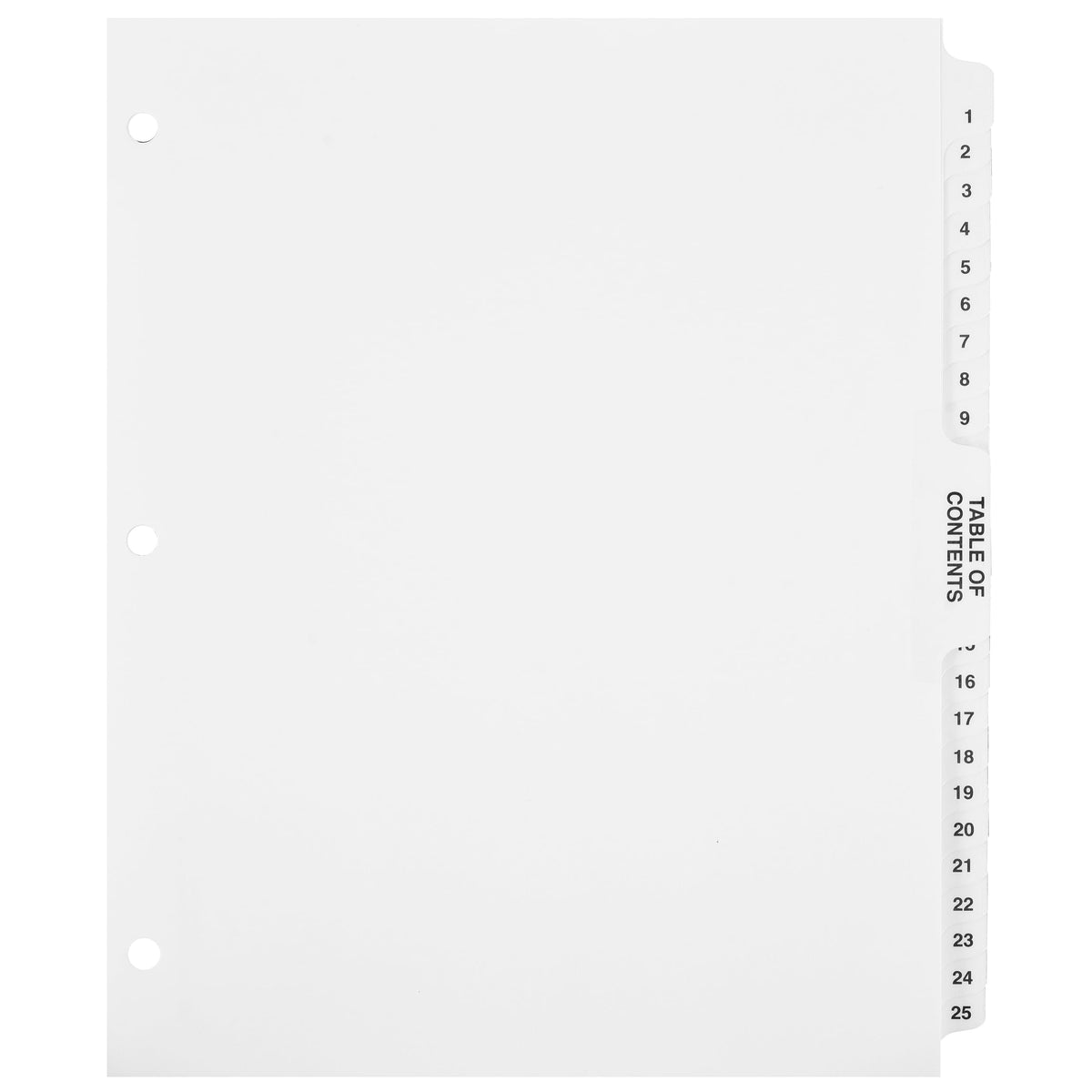 Exhibitindexes® Numbered Dividers 1-100 Punched - AVE Style Bold Tabs - Side Collated Exhibit Tabs - Made in The USA | Letter Size - 1-100 - Sets