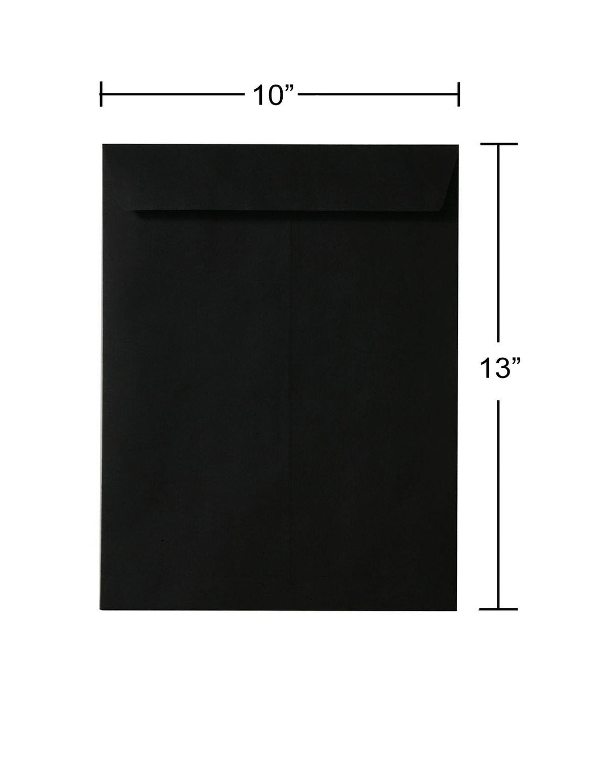 JAM PAPER 10 x 13 Open End Catalog Envelopes - Smooth Black - 25/Pack