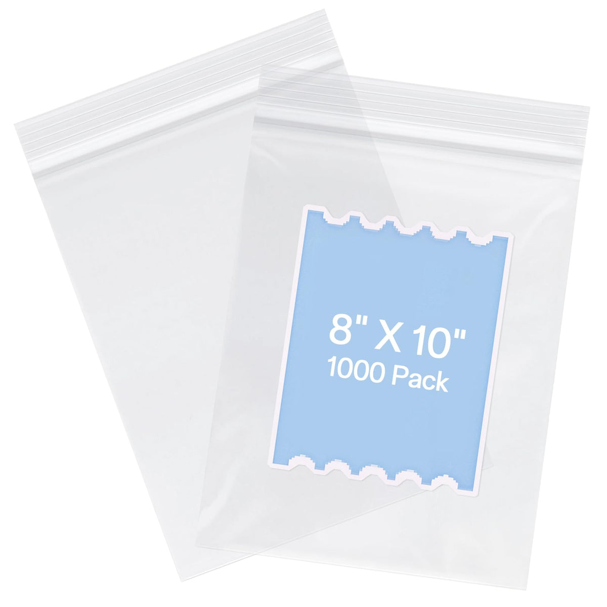 joybest 8 X 10 Inch (1000 Pcs) Clear Plastic Bags, Reclosable Zipper Poly Bags with Resealable Zip Top Lock for Brochure, Prints, Notebook, Document Storage