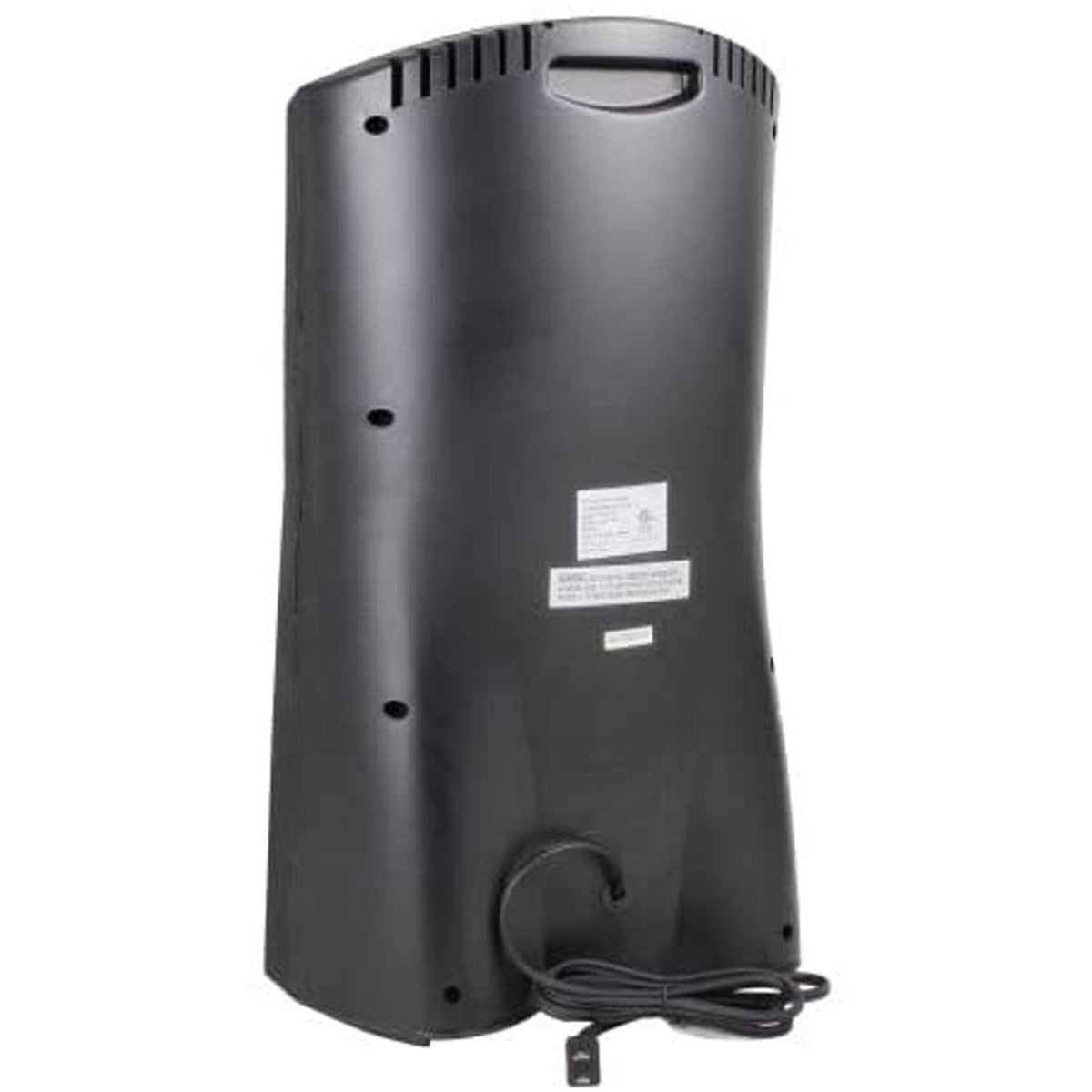 Comfort Zone Space Heaters for Indoor Use, Portable Electric Heater, Adjustable Thermostat, Infrared Heat, Quartz Tower Space Heater with 2 Heat Settings, Bedroom Heater, Black