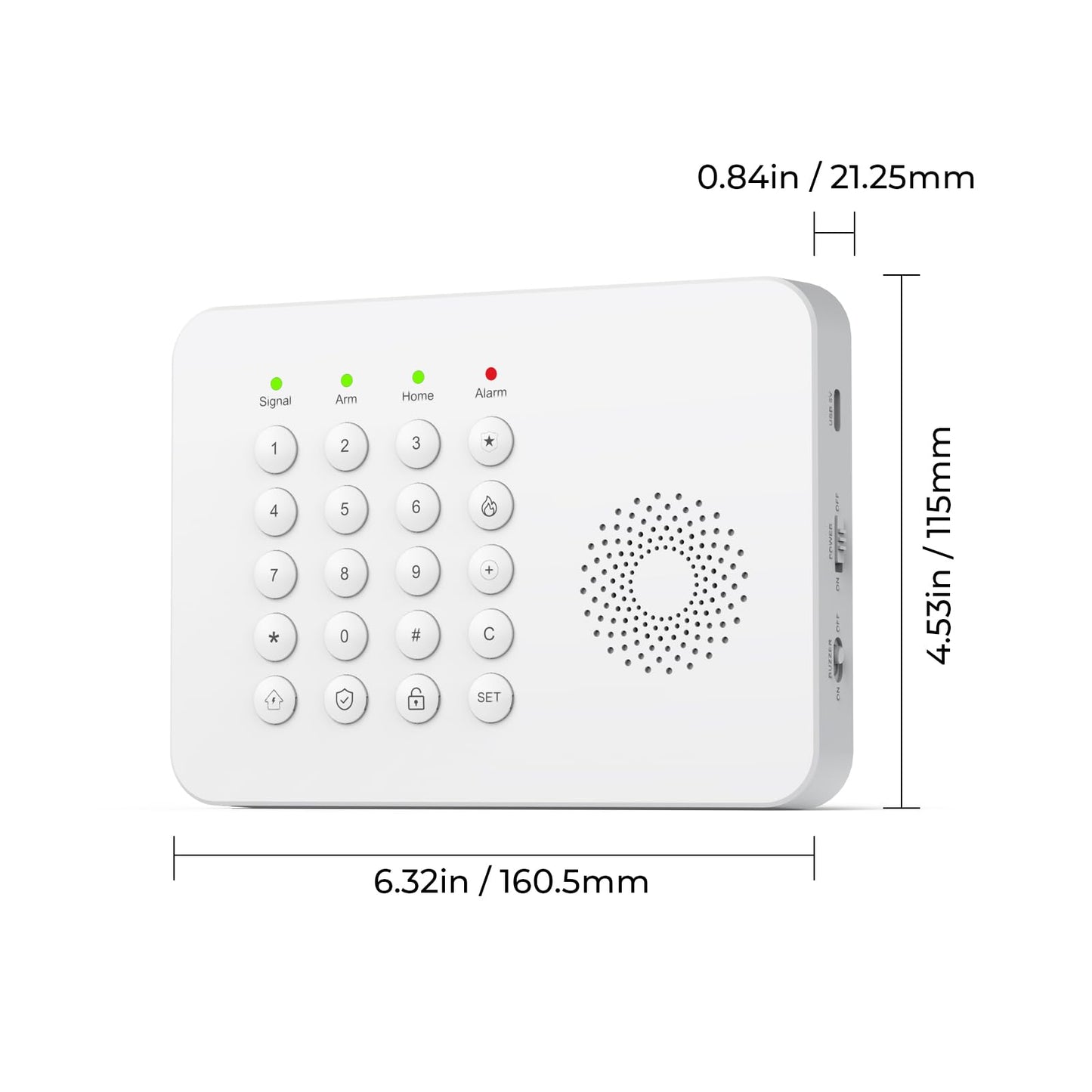 Hapippofa Wireless Home Security System WiFi/4G Home Alarm System with Phone APP Alert | Voice Control | No Subscription Fees | 24/7 Monitoring | Alexa Compatible