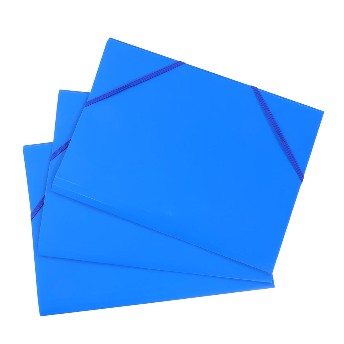 Gogogmee Plastic Expanding File Folder with Elastic Band 3 Pack Document Organizer for Office