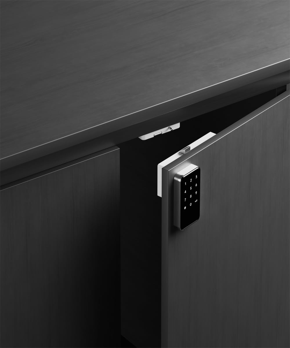 RFID Lock – Digital Keyless Cabinet Locks with Password & Card Access, Dual & Single Unlock Modes, Public/Private Use, Touch Keypad for Gym Lockers, Drawers, Office Cabinets