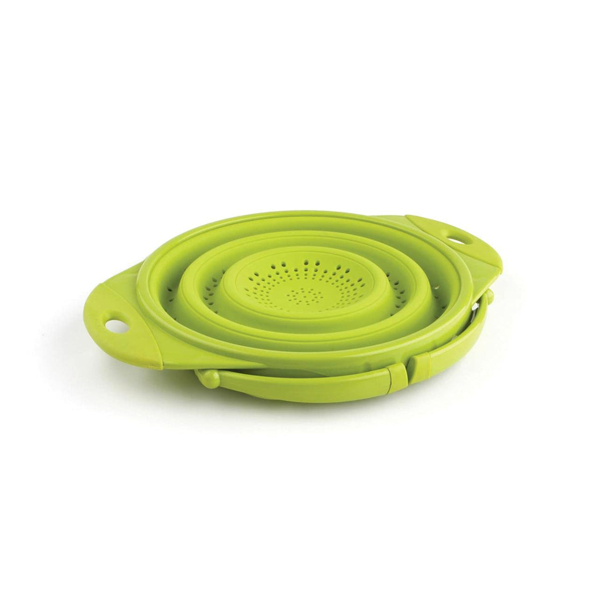 Dexas POP Collapsible Silicone Colander, 10 inch diameter, Solid Green