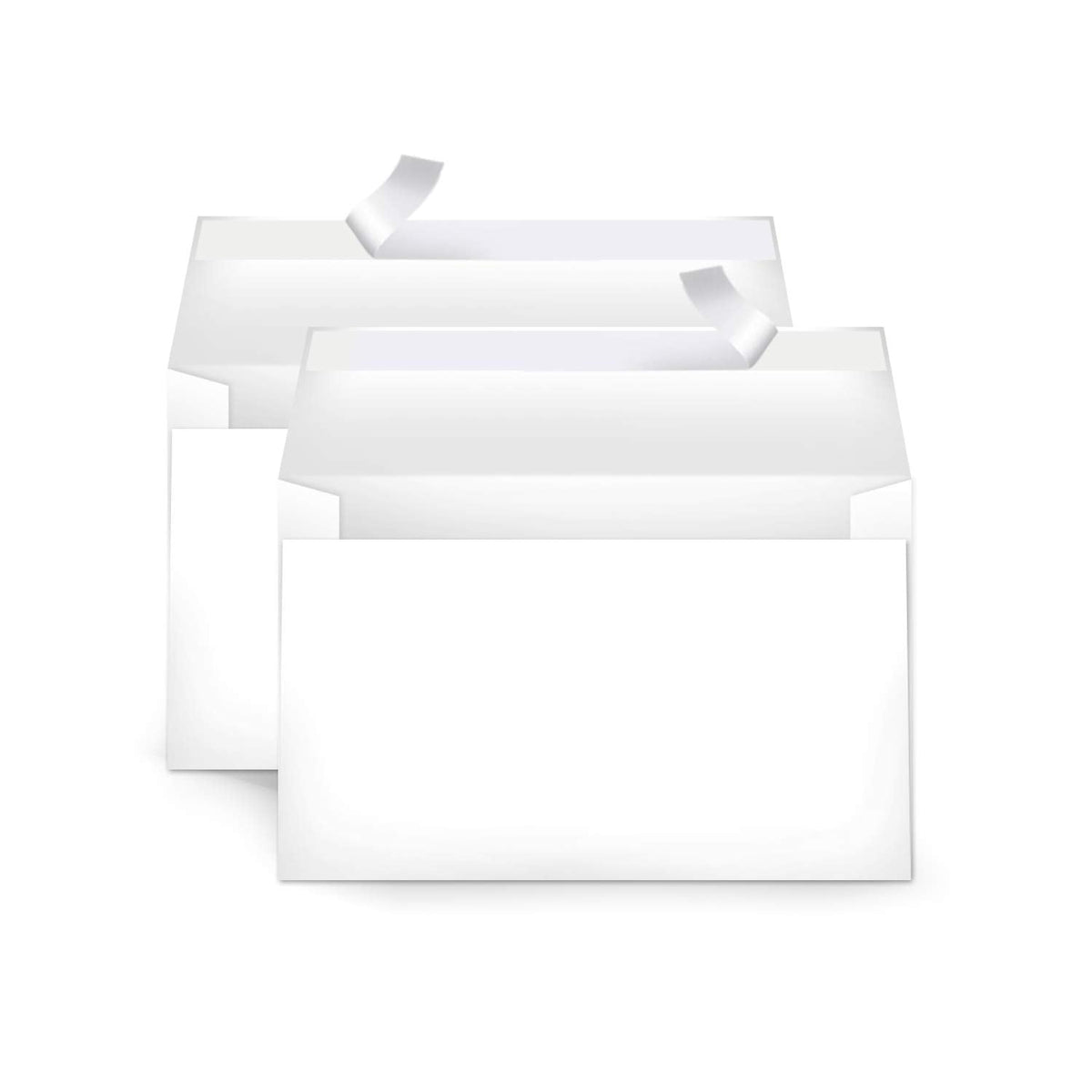 Amazon Basics A9 Blank Invitation Mailing Envelopes, Peel & Seal, No Licking, 5-3/4 x 8-3/4 Inches, White, Pack of 100