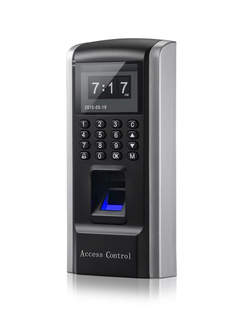 MENGQI-CONTROL Full Kits Biometric Fingerprint RFID Password Access Control Systems + 600lbs Force Electric EM Magnetic Lock +110V Power Supply+10 Cards and Key Fobs