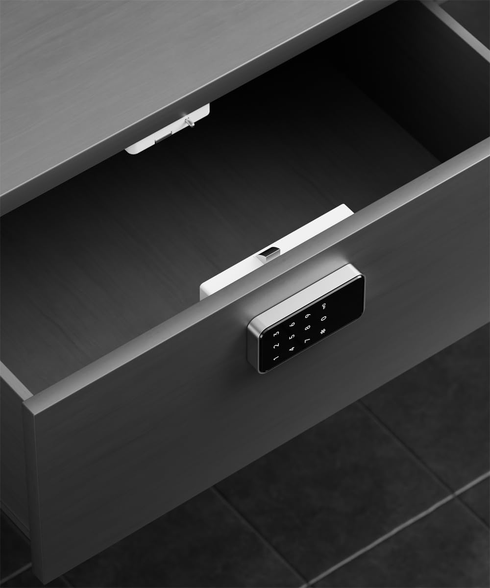 RFID Lock – Digital Keyless Cabinet Locks with Password & Card Access, Dual & Single Unlock Modes, Public/Private Use, Touch Keypad for Gym Lockers, Drawers, Office Cabinets