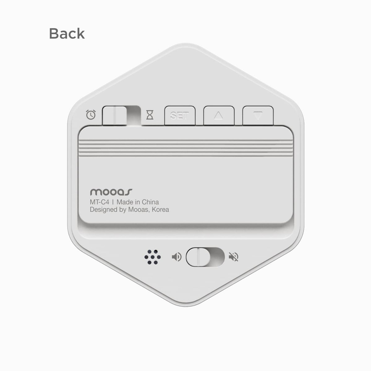 mooas Multi-Hexagon Clock Cube Timer, Digital Clock Time Timer, Pomodoro Timers, Backlit Display 12/24H Mode Count up & Countdown, Rotating Various time presets ideal for Classroom Gym Kitchen (White)