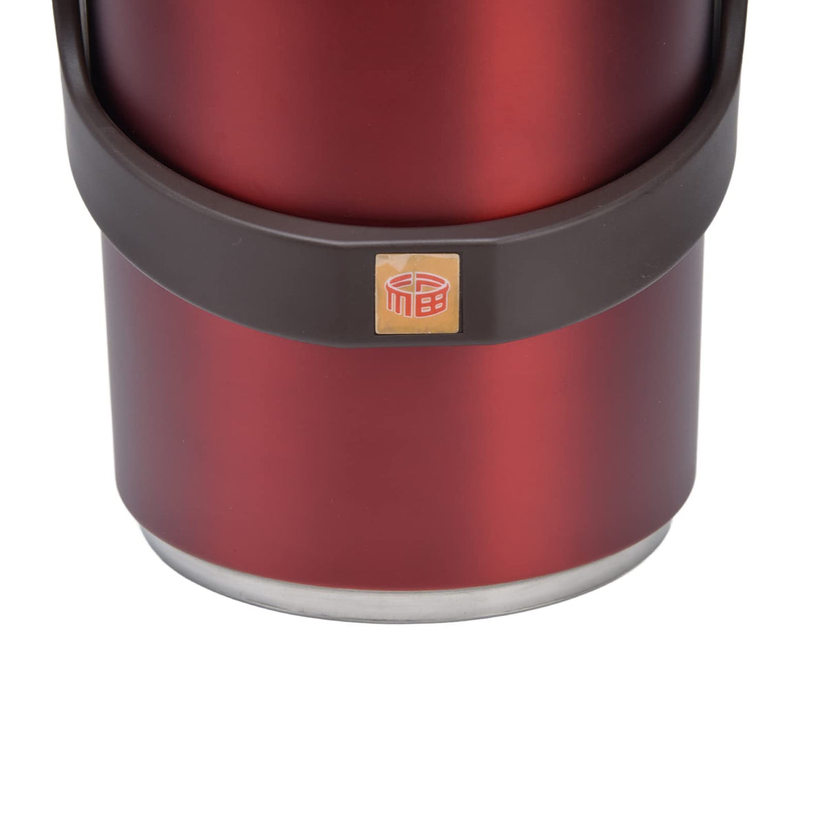 Qiilu Food Flask 2L Termos Para Comida Caliente 24 Horas 304 Stainless Steel 2.3L Vacuum Lunch Box 3 Layers Prevent Leakage Insulated Container For Work Travel (Red)