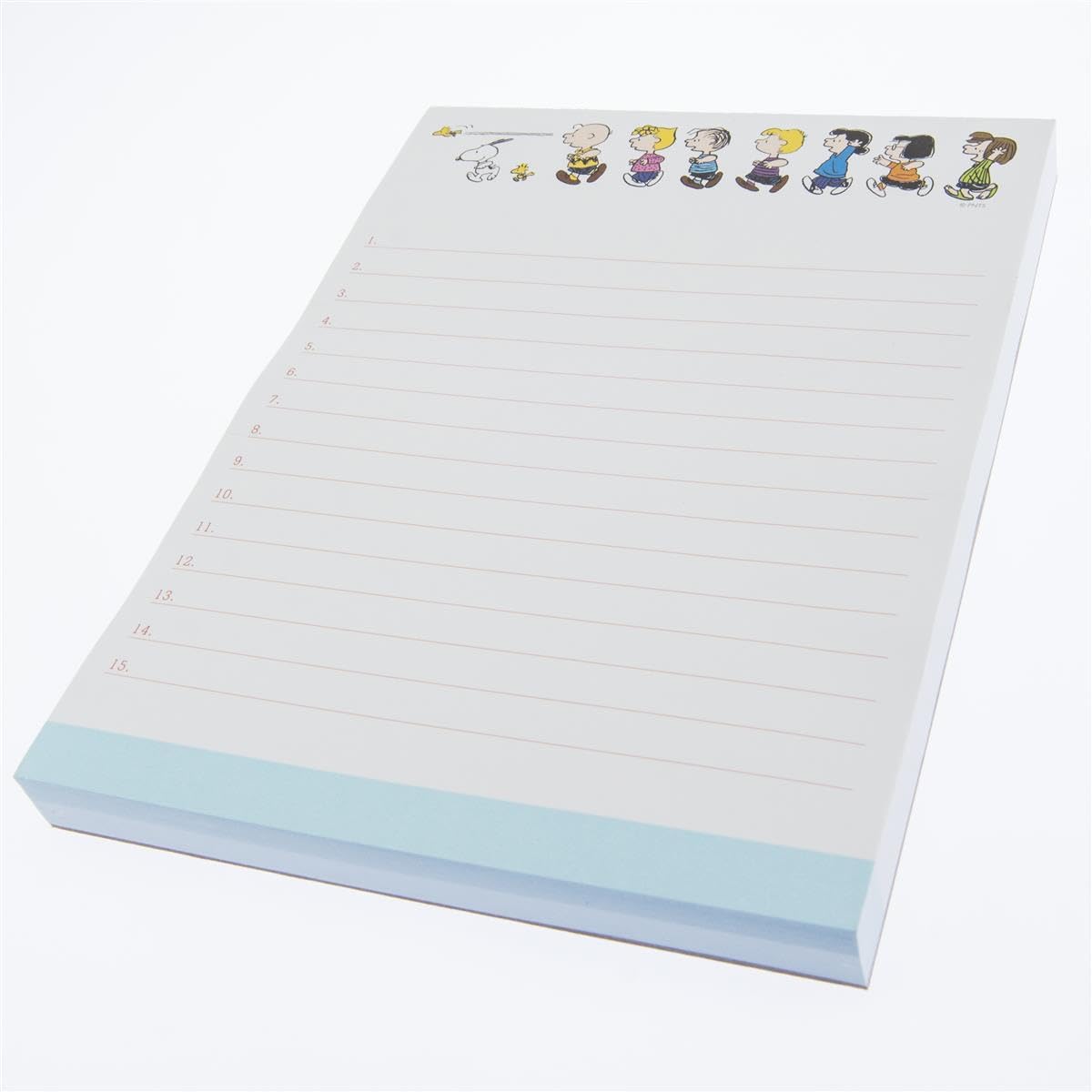 Graphique “Peanuts Run” Large Notepad | 150 Tear-Away Sheets | Task Planner | Daily Organizer | Memo Writing Pad | Priority Checklist | Undated | 6” x 8”
