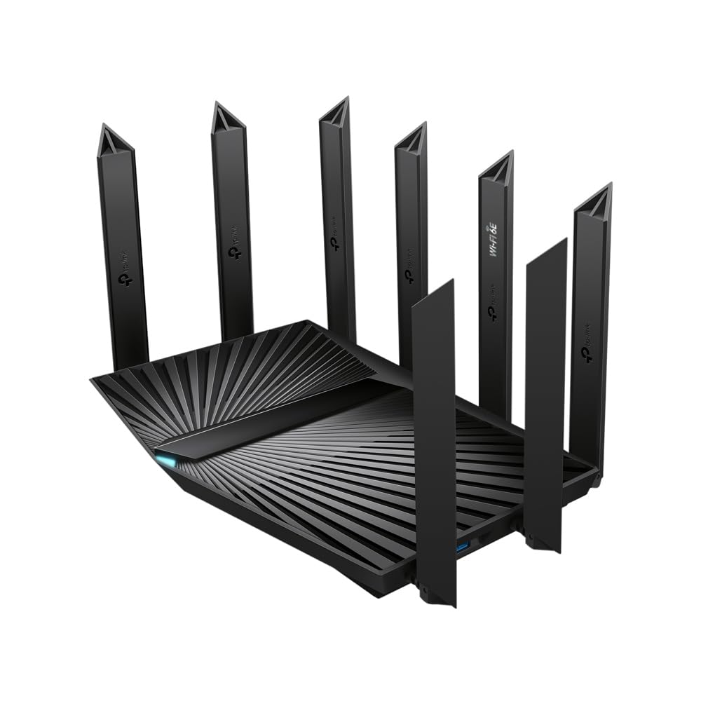 TP-Link - Archer AXE7800 Tri-Band Wi-Fi 6E Router - Black (Renewed)
