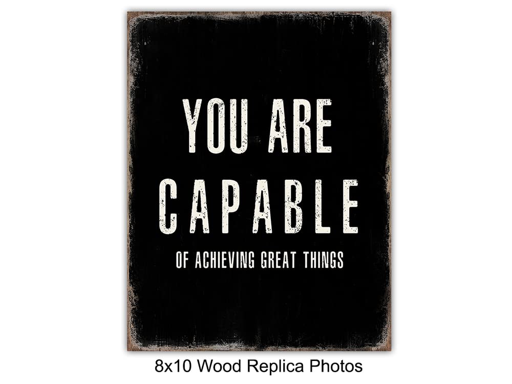 You Are Positive Affirmations Wall Art - Entrepreneur Positive Inspirational Quotes - Motivational poster - Home Office - Classroom Decorations - Success Sayings - Encouragement Gifts for Men, Women