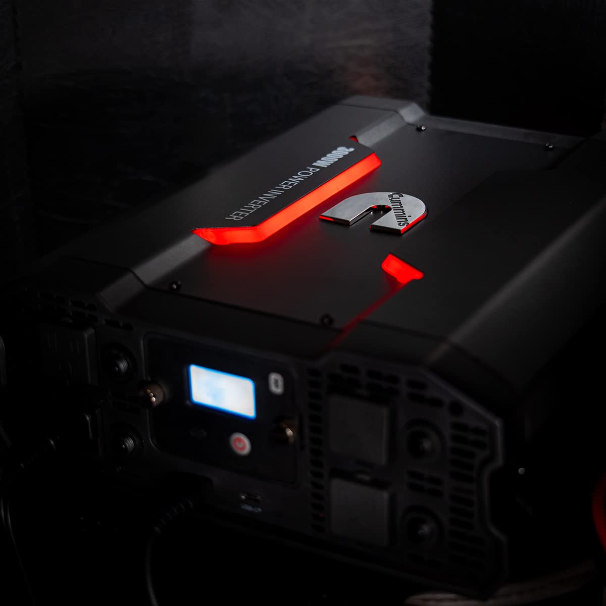 Cummins 3000 Watts Inverter Modified Sine Wave Truck Inverter 12 Volts to 110 Volts Four AC Outlets Two USB Ports (Plus Cable Kit)- CMN3000W - Inverters for Vehicles, Van Life, Camping