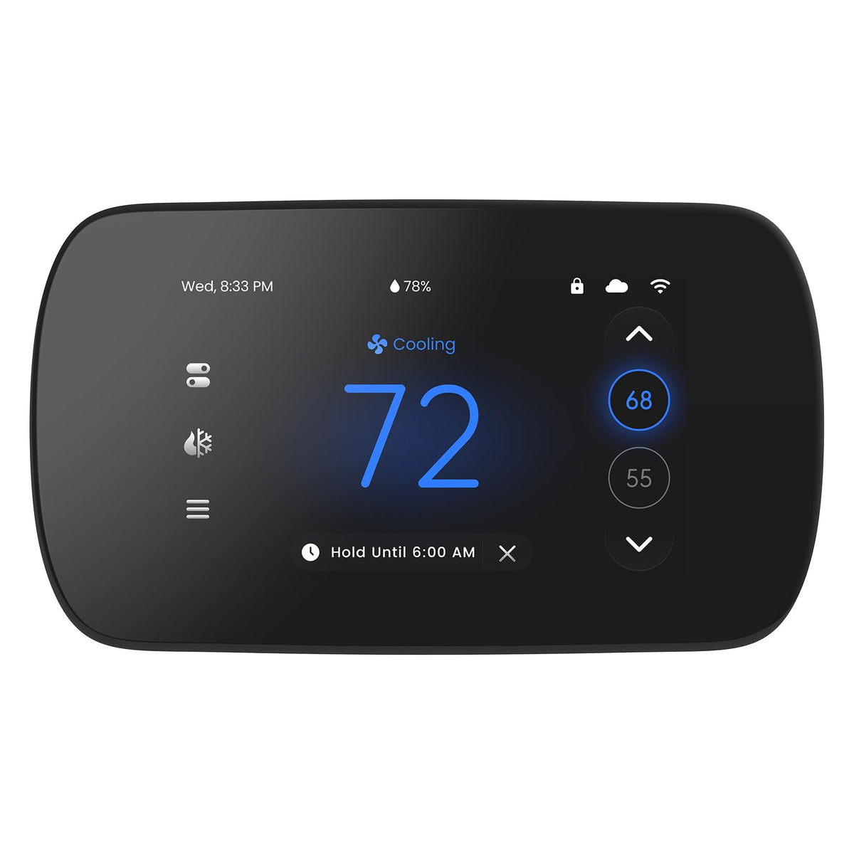 Smart Thermostats for Home, WiFi Thermostats 4.3 Inches Touch Screen Compatible with Alexa and Google Assistant, 7day x 8period Programmable Control Programmable, C-Wire Required
