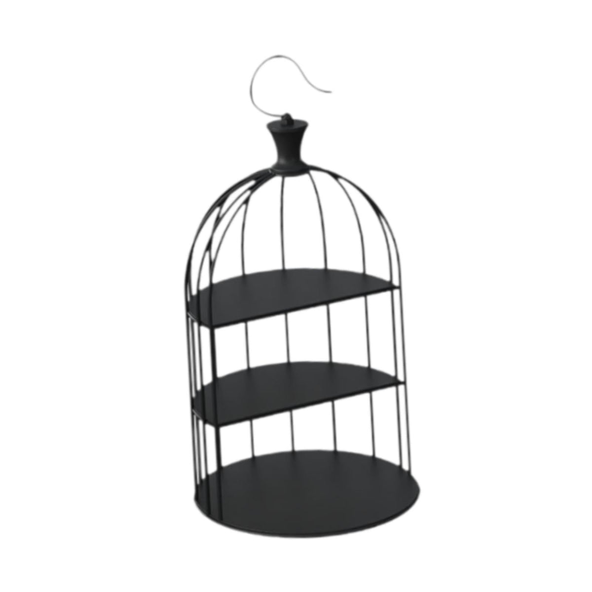 3-Tier Metal Birdcage Cake Stand, Gold Dessert Display Rack, Multi-Tier Pastry Holder for Weddings and Festive Gatherings, Decorative Fruit Plate Tray