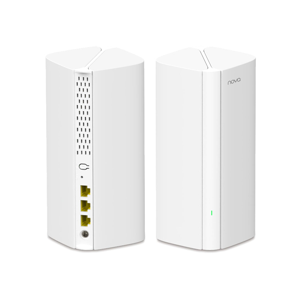 Tenda AX3000 Mesh WiFi 6 System Nova MX12-5000 sq.ft WiFi Coverage - Dual-Band Mesh Network for 160+ Devices - 3 Gigabit Ports per Unit Support Auto-backhaul- 2-Pack