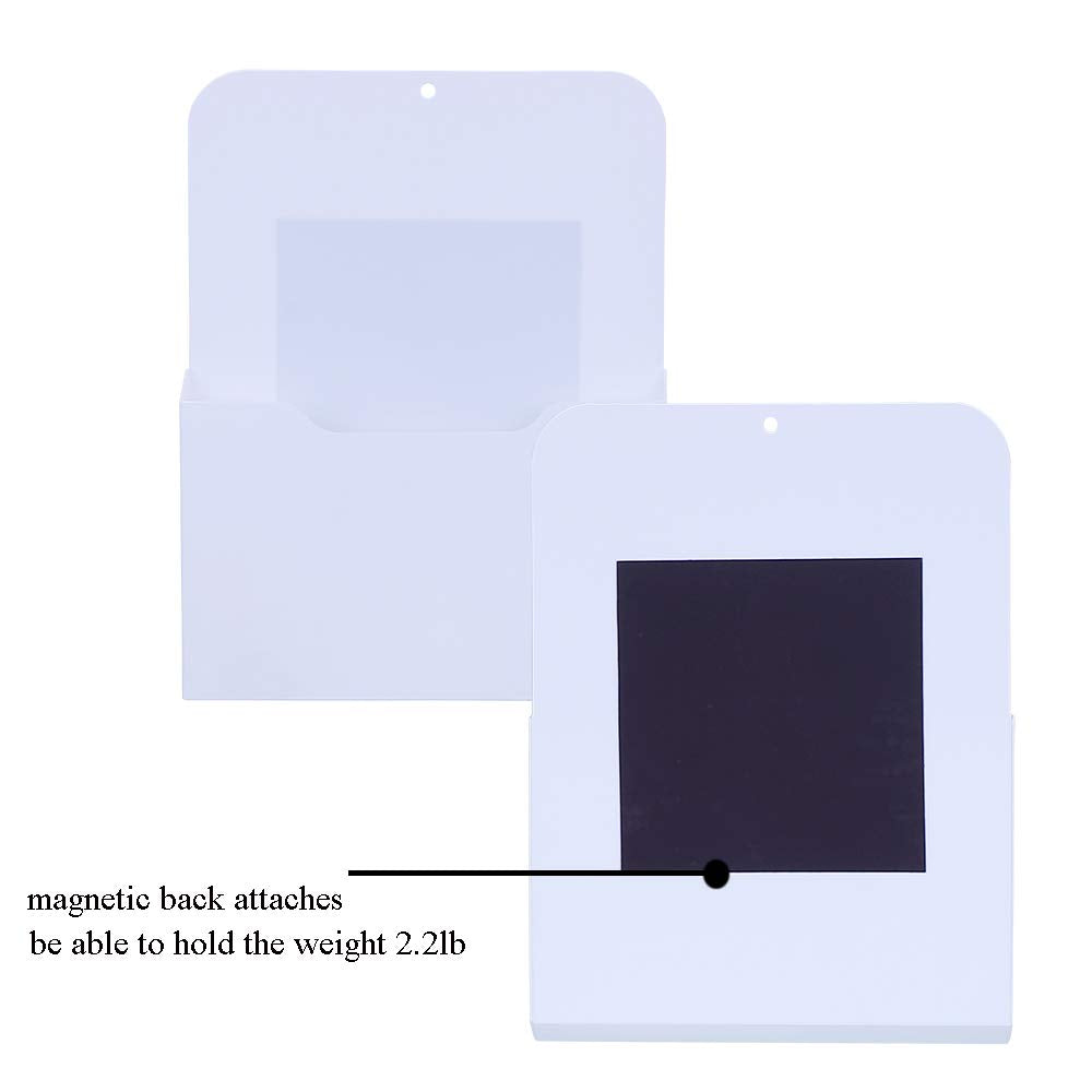 Antner 3 Pack Magnetic File Holder Magnetic Wall File Organizer Refrigerator Storage Pocket Mail Planners Case for Whiteboard, Refrigerator, Metal Locker, L/M/S Size