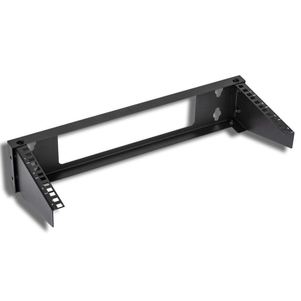 Kenuco 19 Inch Steel Vertical Rack and Wall Mountable Server Rack Mount (Black-4U)