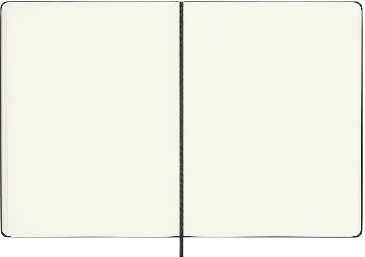 Moleskine Classic Notebook, Extra Large, Plain, Black, Hard Cover (7.5 x 10)