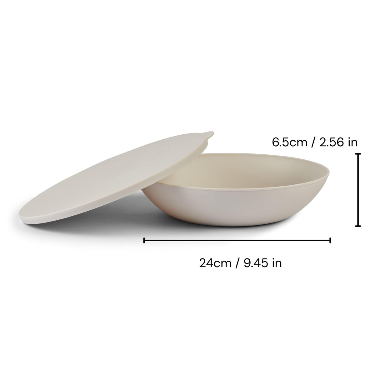 Put a lid on it Small Serving Bowl with Lid - Certified Recycled Food-Safe Plastic, BPA-Free, Dishwasher, Microwave, Fridge and Freezer Safe | 1.79qt | Salt