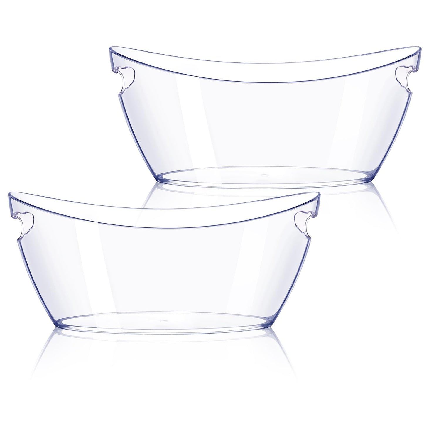 Ice Bucket 2 PCS, Thickened Ice Buckets for Parties, Mimosa Bar Supplies Beverage Tub for Champagne Beer Sparkling Wine Cocktails（5.5L) 16.5 * 7.3 * 6.8inch