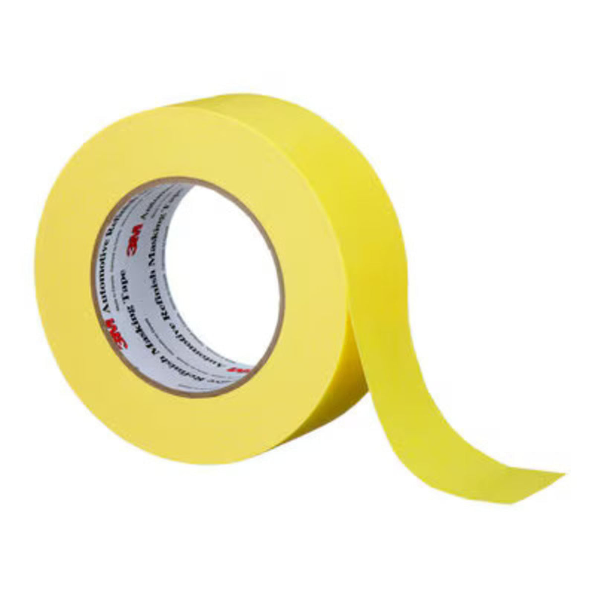 3M Automotive Refinish Masking Tape, 06656, 48 mm x 55 m, 6 Rolls – High-Performance Yellow Crepe Paper Tape for Precise Auto Painting and Detailing