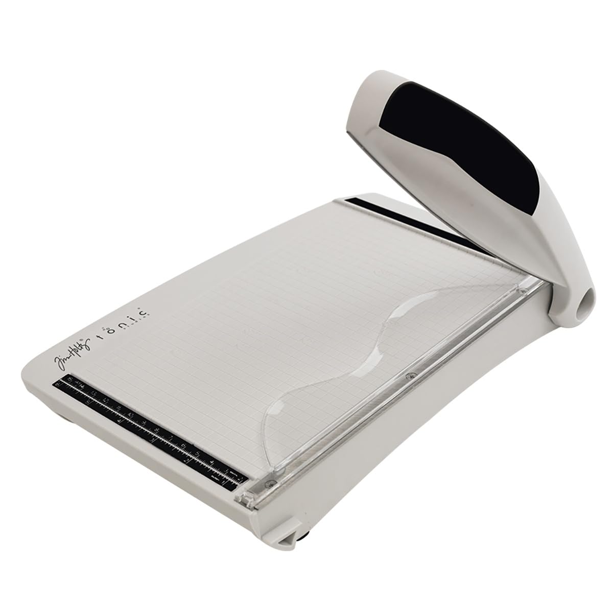 Tonic Studios Paper Cutter Tool - Guillotine Paper Trimmer for Scrapbooking, Vinyl, and Craft Paper - 8.5 Inch Cutting Length with Ruler and Grid Lines