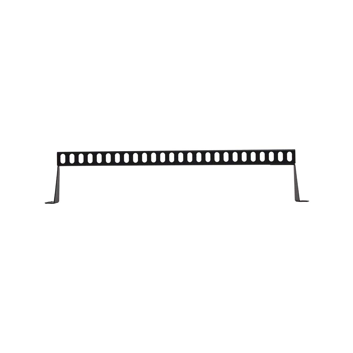 Navepoint 1U Horizontal 19-Inch Rack Mount Cable Management Bracket Cross Bar Panel Black