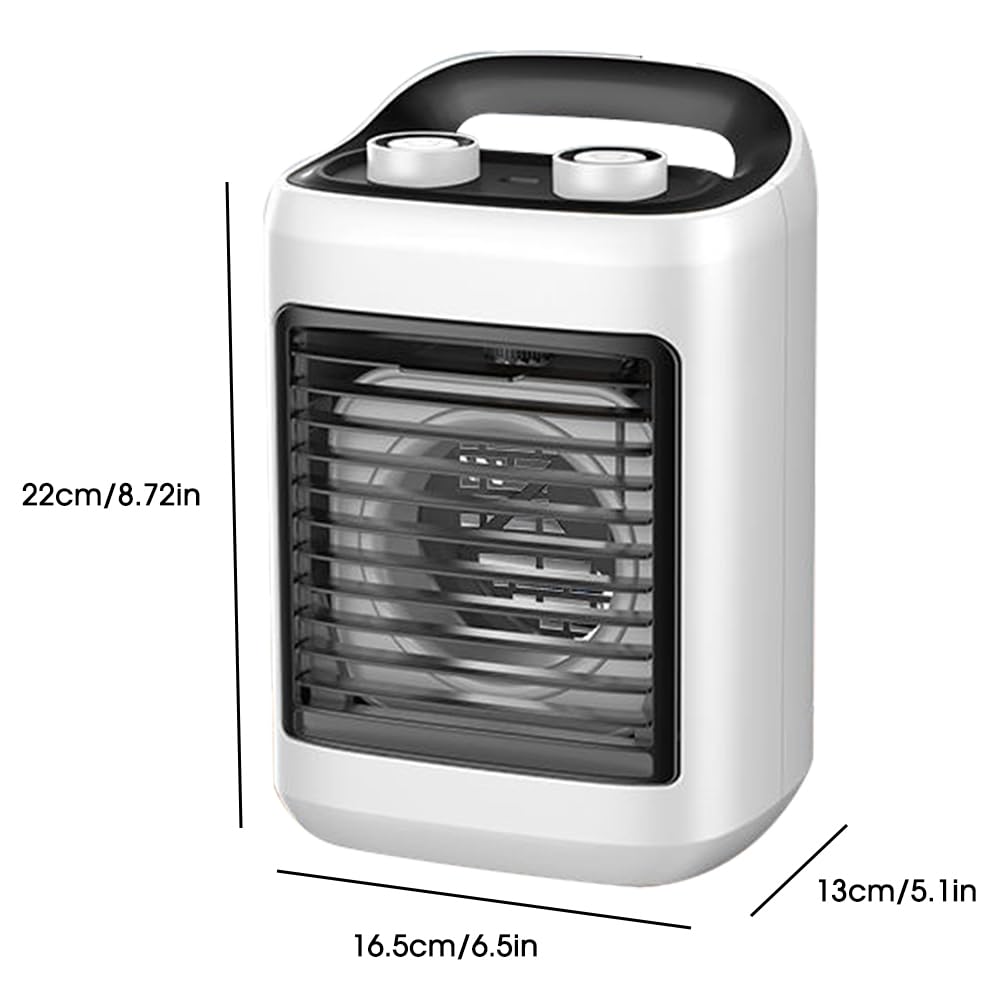 Portable Air Conditioners, Personal Evaporative Air Cooler with 6 Wind Speeds Small Air Conditioner Fan, Desktop Cooling Fan for Room, Office, Bedroom, Camping