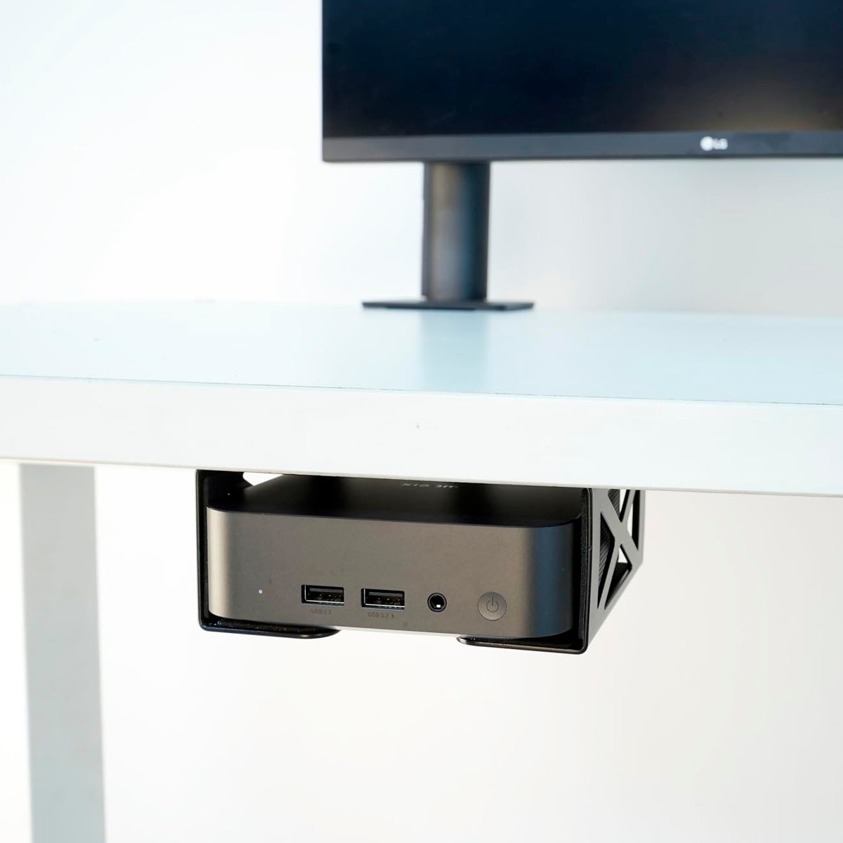 bylitco Under Desk Laptop/Mini PC Storage Mount,CPU Holder,Compatible with Dell OptiPlex,Mac Book,Mac mini and More.