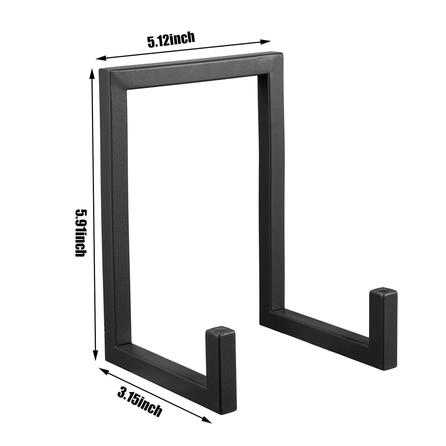 Sweetude 2 Pcs Large Plate Stands for Display Metal Frame Plate Holder Display Stand Decorative Table Top Easels for Picture, Book, Platter, Photo Easel(Black,10 Inch)